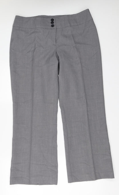 Debenhams Womens Grey   Trousers  Size 16 L29 in