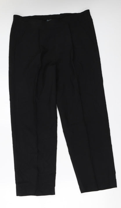 Editions Womens Black   Trousers  Size 12 L26 in