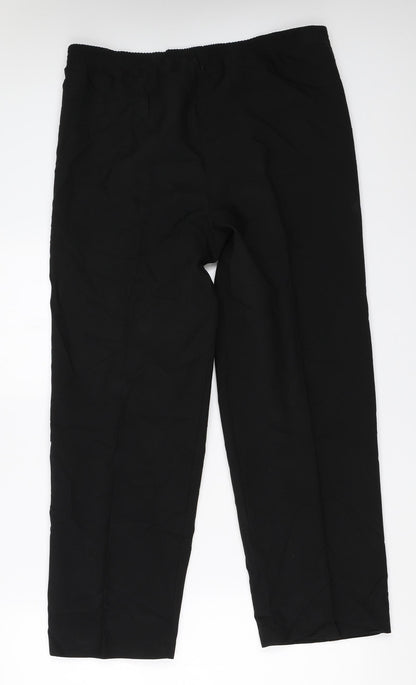 Editions Womens Black   Trousers  Size 12 L26 in