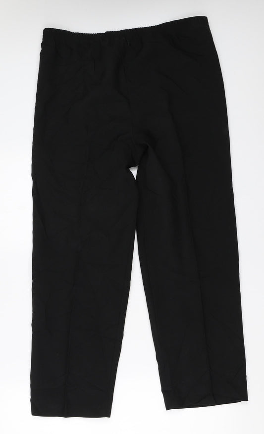 Editions Womens Black   Trousers  Size 12 L26 in