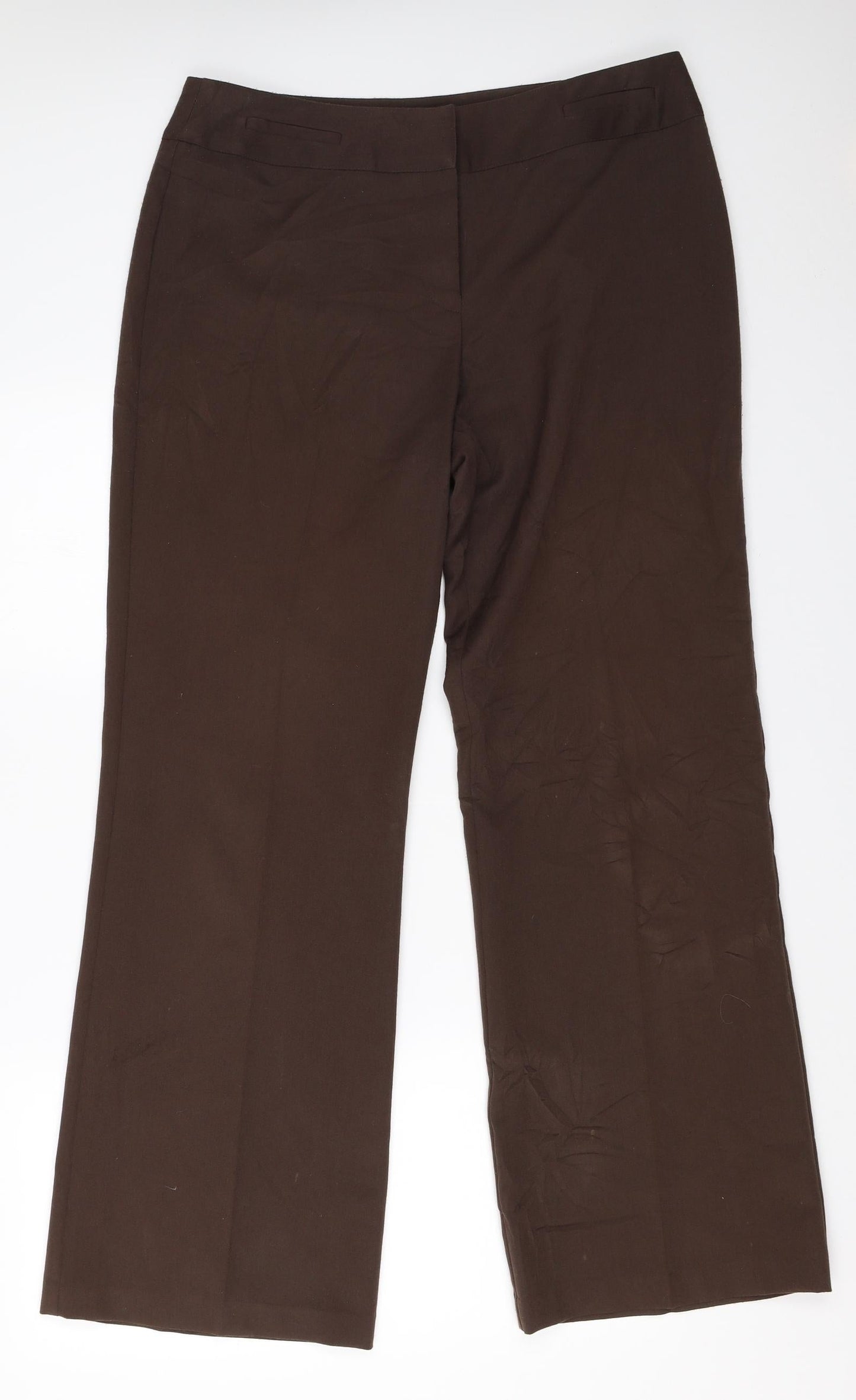 BM Womens Brown   Trousers  Size 14 L30.5 in
