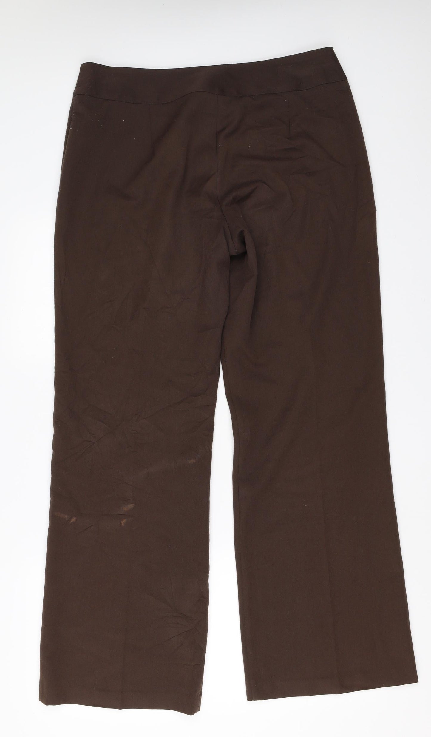 BM Womens Brown   Trousers  Size 14 L30.5 in