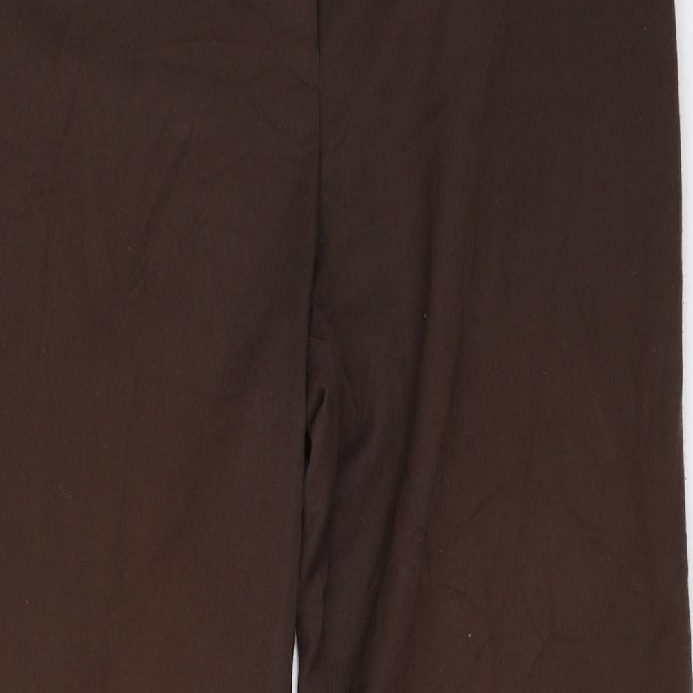 BM Womens Brown   Trousers  Size 14 L30.5 in