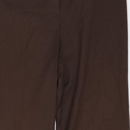 BM Womens Brown   Trousers  Size 14 L30.5 in