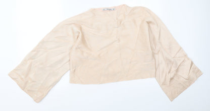 Womens UK Size M Zara Beige Pullover Jumper
