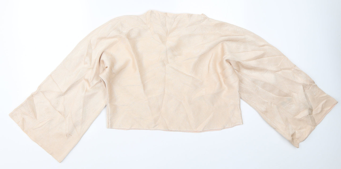 Womens UK Size M Zara Beige Pullover Jumper