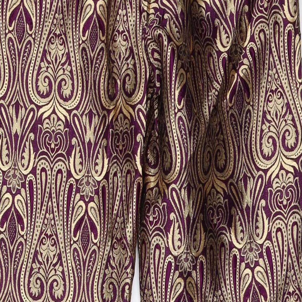 Womens UK Size 40 Preworn Regular Fit  Purple Trousers