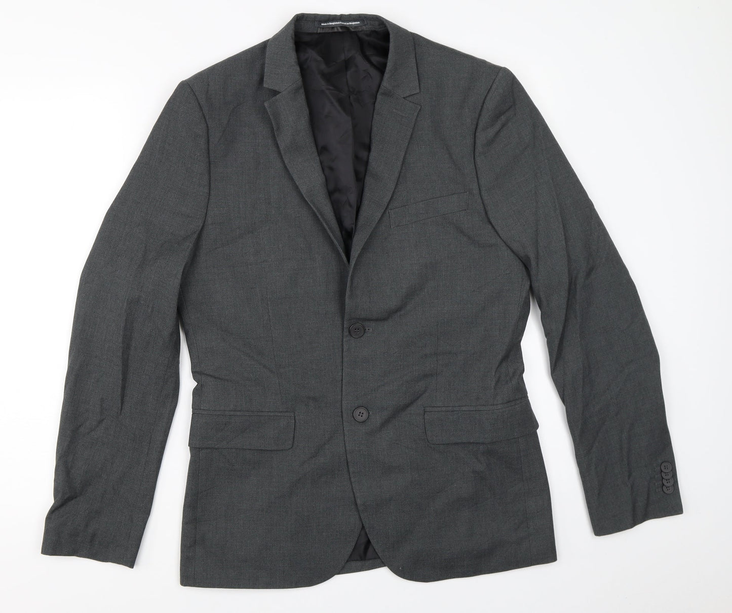 Mens UK Size 38 H&M Regular Grey Suit Jacket
