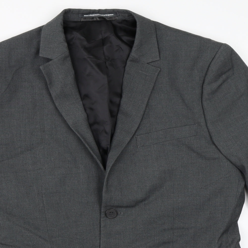 Mens UK Size 38 H&M Regular Grey Suit Jacket