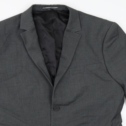 Mens UK Size 38 H&M Regular Grey Suit Jacket