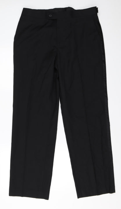 Taylor & Wright Mens Black   Trousers  Size 36 in L31 in