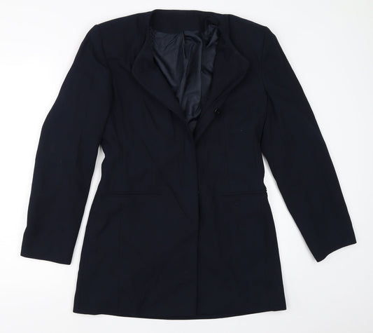 Womens UK Size 12 Richards Blue Overcoat