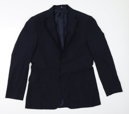 Mens UK Size 38 Debenhams Regular Blue Suit Jacket