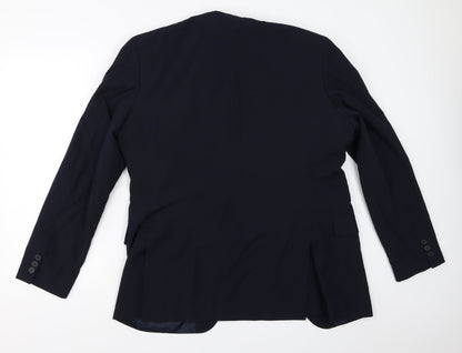Mens UK Size 38 Debenhams Regular Blue Suit Jacket