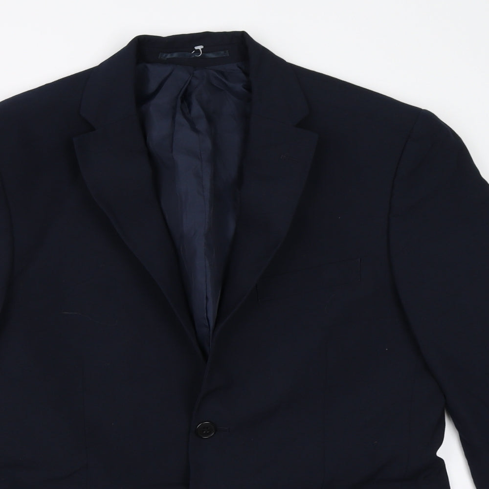 Mens UK Size 38 Debenhams Regular Blue Suit Jacket