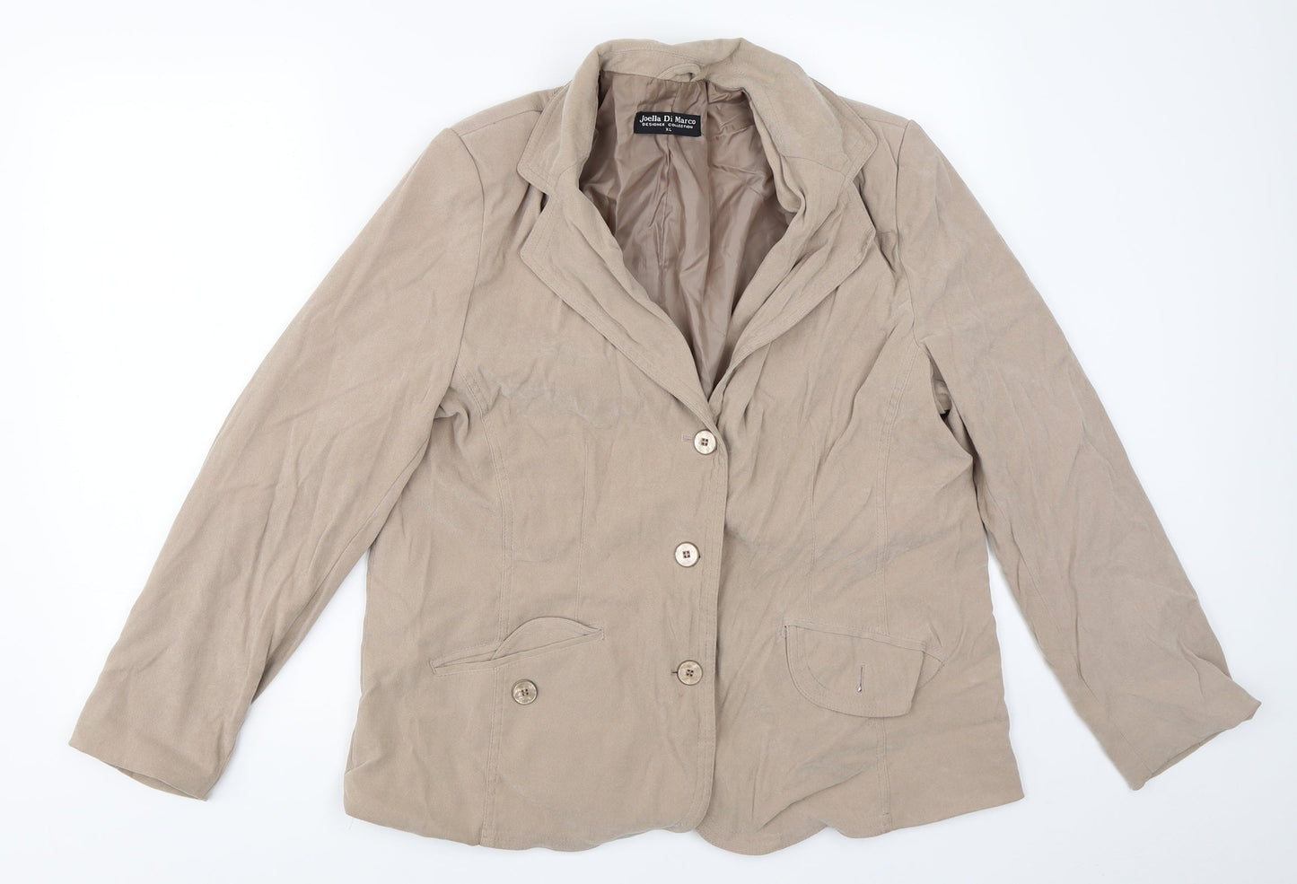 Womens UK Size XL Joella Di Marco Beige Jacket