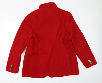 Womens UK Size 20 Preworn Red Overcoat