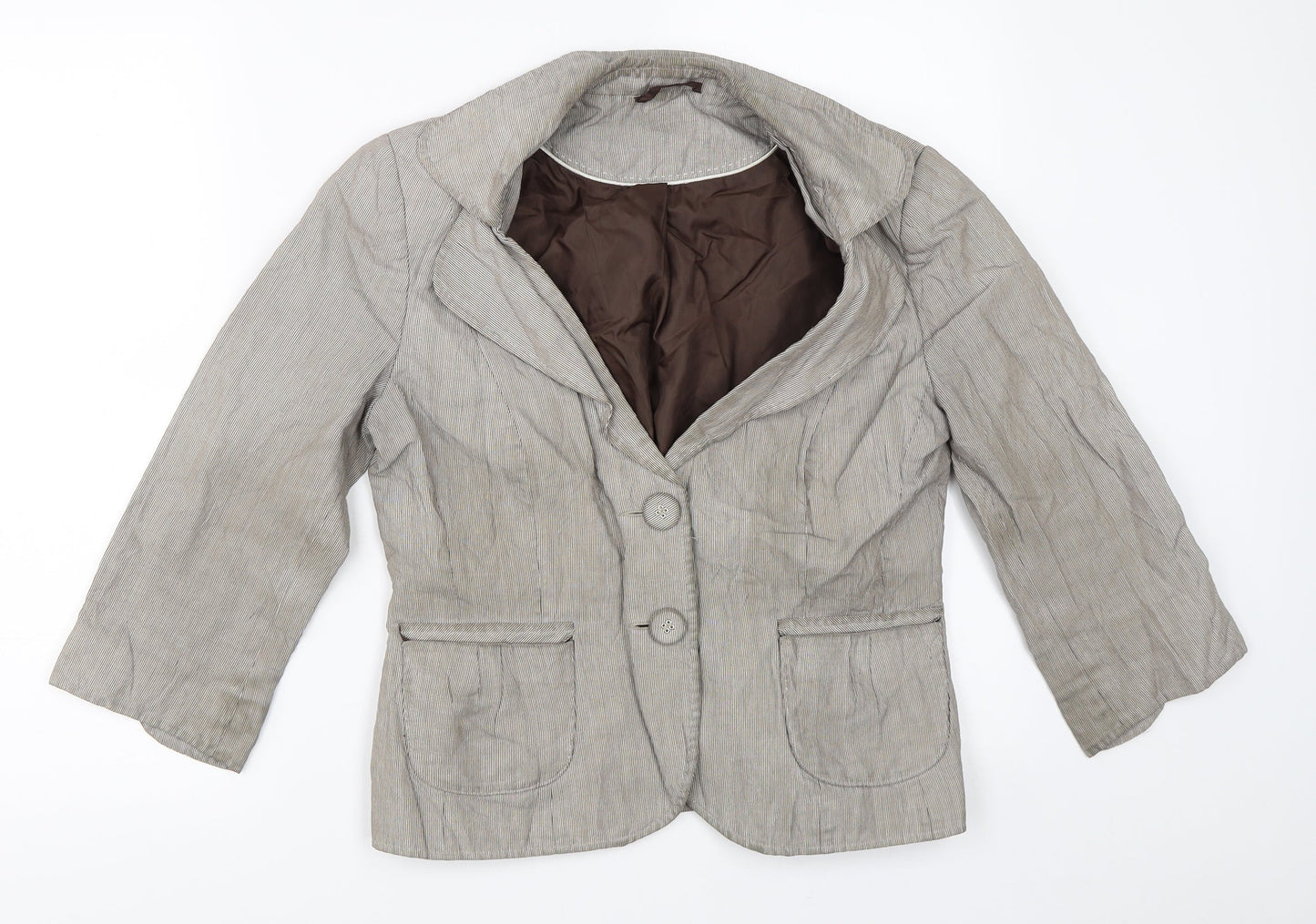 Womens UK Size 10 BHS Brown Jacket