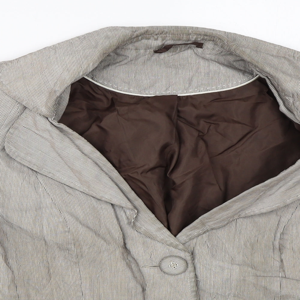 Womens UK Size 10 BHS Brown Jacket