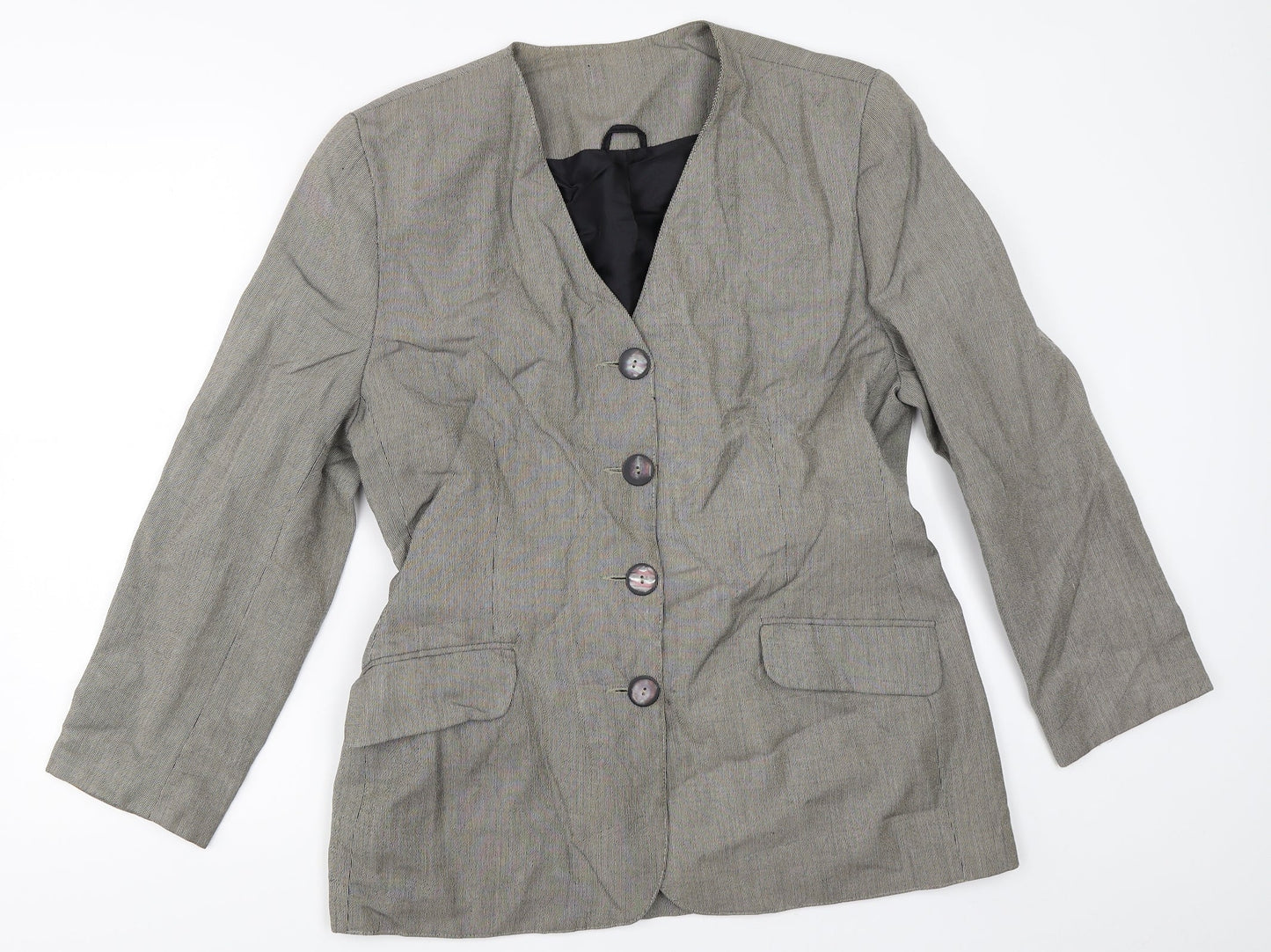 Womens UK Size 14 Preworn Grey Jacket