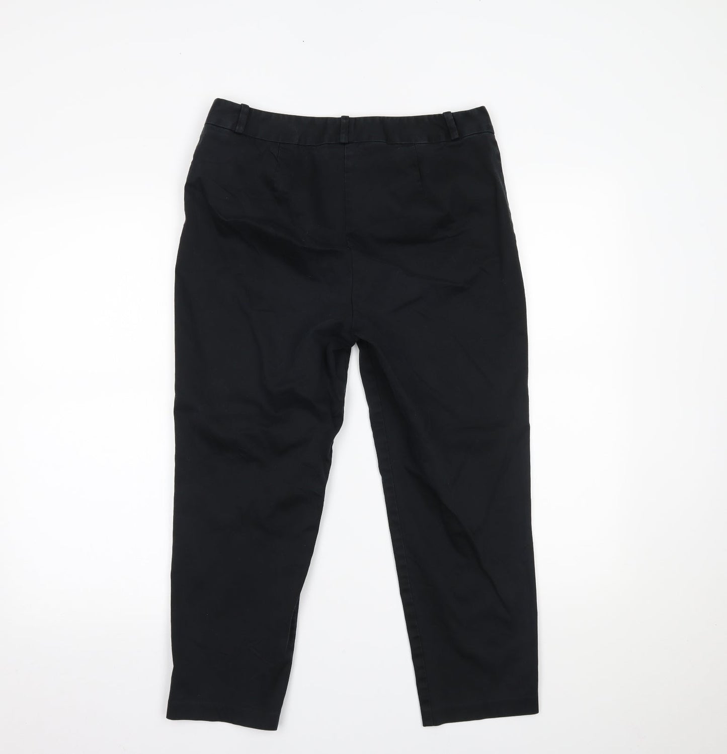 Womens UK Size 12 Marks and Spencer Regular Fit  Black Trousers
