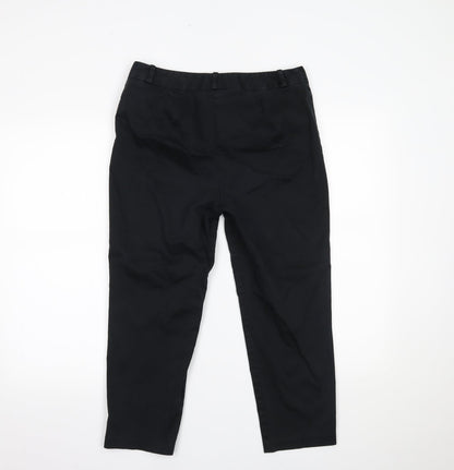 Womens UK Size 12 Marks and Spencer Regular Fit  Black Trousers