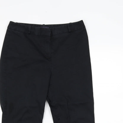 Womens UK Size 12 Marks and Spencer Regular Fit  Black Trousers
