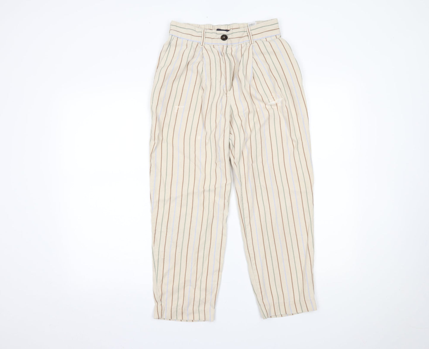 Womens UK Size 8 Marks and Spencer Regular Fit  Multicoloured Trousers