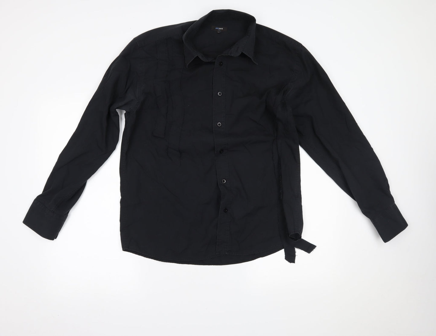 Mens UK Size 40 Peter Werth Black  Button-Up Long Sleeve Casual Shirt
