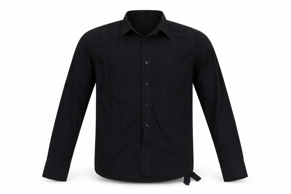 Mens UK Size 40 Peter Werth Black  Button-Up Long Sleeve Casual Shirt