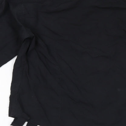 Mens UK Size 40 Peter Werth Black  Button-Up Long Sleeve Casual Shirt