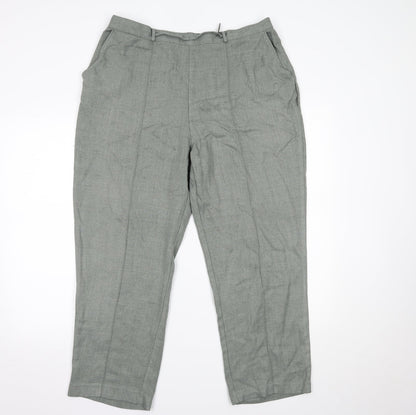 BM Womens Green   Trousers  Size 18 L24 in