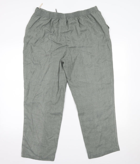 BM Womens Green   Trousers  Size 18 L24 in