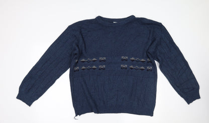 Menswear Mens Blue   Pullover Jumper Size XL