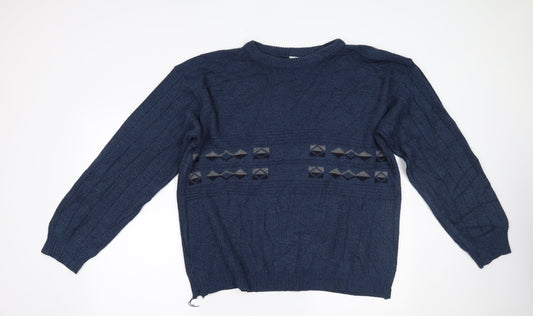 Menswear Mens Blue   Pullover Jumper Size XL