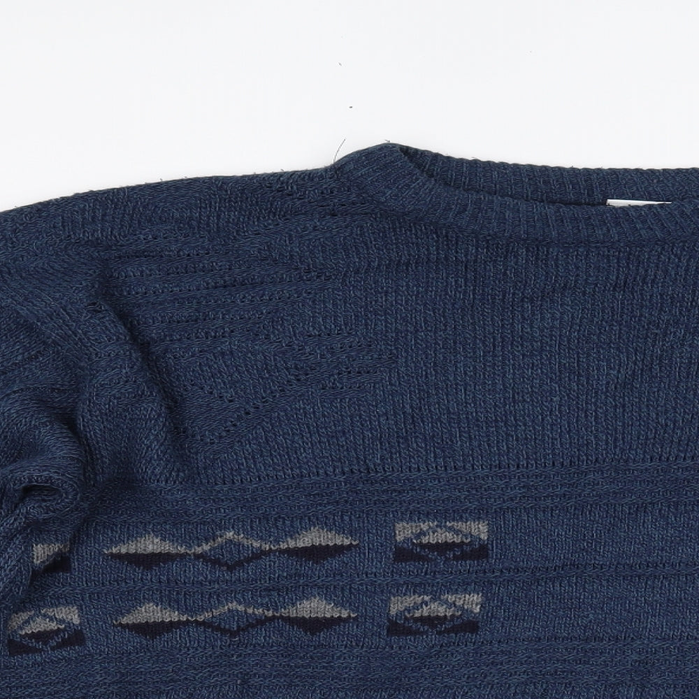 Menswear Mens Blue   Pullover Jumper Size XL