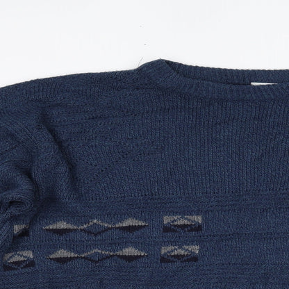 Menswear Mens Blue   Pullover Jumper Size XL