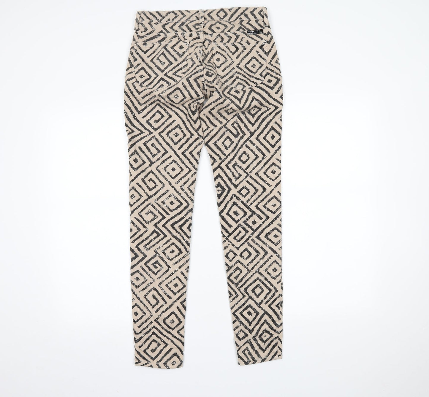 kancan jeans Womens Beige Geometric  Skinny Jeans Size M L27 in