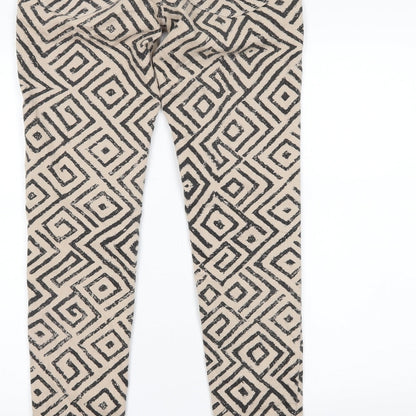 kancan jeans Womens Beige Geometric  Skinny Jeans Size M L27 in