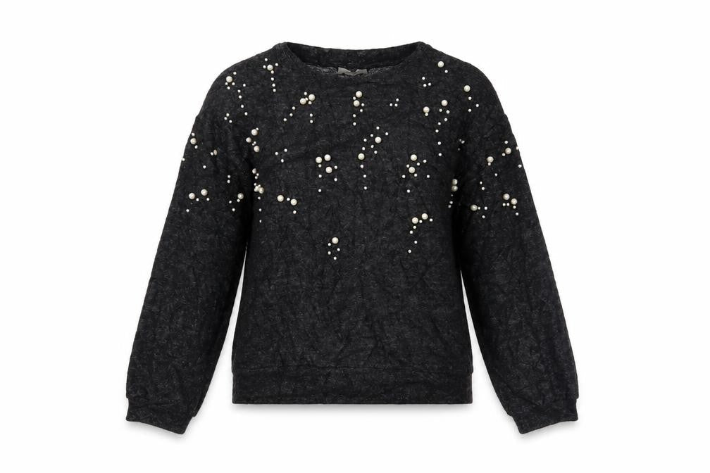 Womens UK Size 12 Papaya Black Pullover Jumper