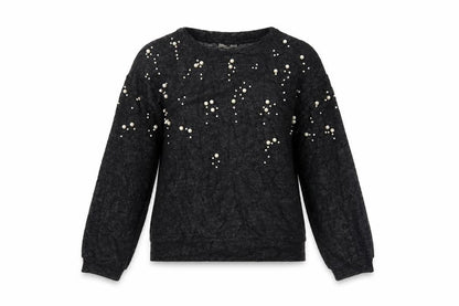 Womens UK Size 12 Papaya Black Pullover Jumper