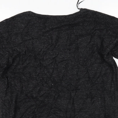 Womens UK Size 12 Papaya Black Pullover Jumper