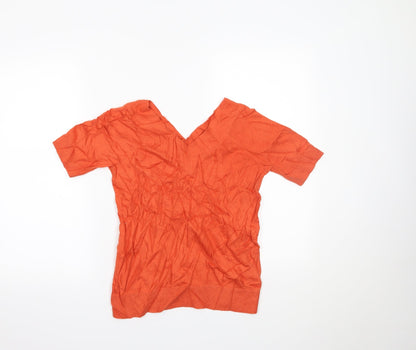 TU Womens Orange   Basic Blouse Size 12