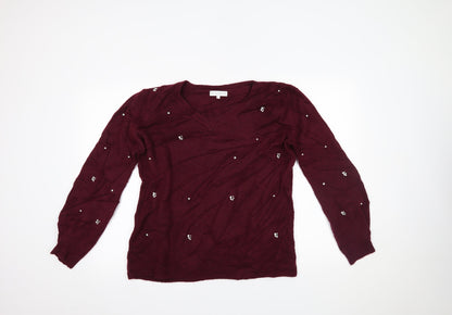 Womens UK Size 12 RJR.John Rocha Purple Pullover Jumper