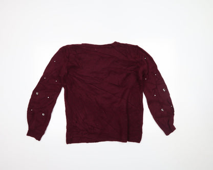 Womens UK Size 12 RJR.John Rocha Purple Pullover Jumper
