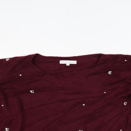 Womens UK Size 12 RJR.John Rocha Purple Pullover Jumper