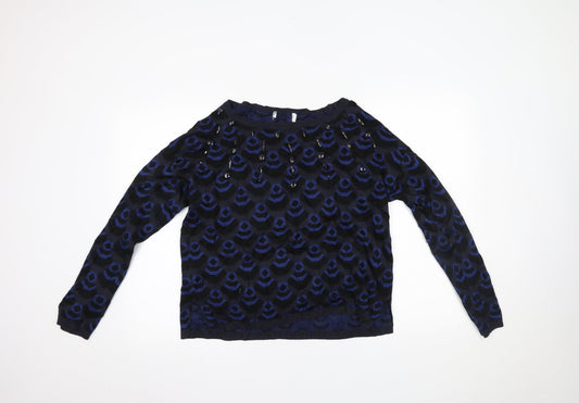 Womens UK Size 14 NEXT Blue Pullover Jumper