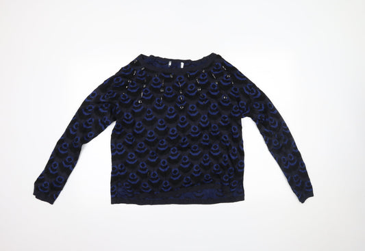 Womens UK Size 14 NEXT Blue Pullover Jumper