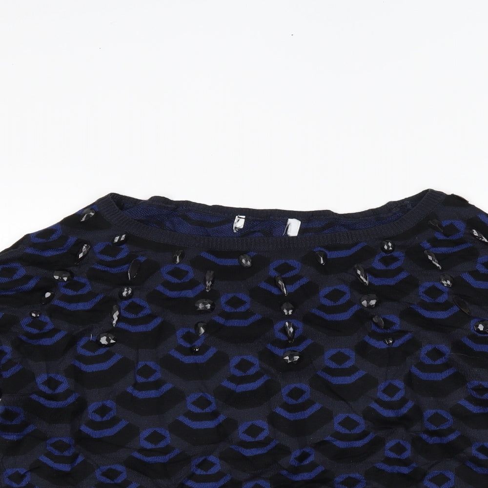 Womens UK Size 14 NEXT Blue Pullover Jumper