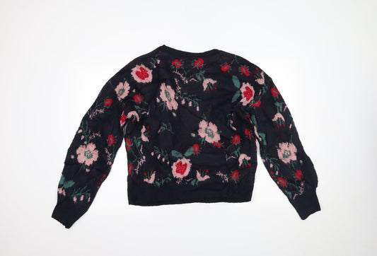 Falmer Heritage Womens Multicoloured Floral  Pullover Jumper Size 12